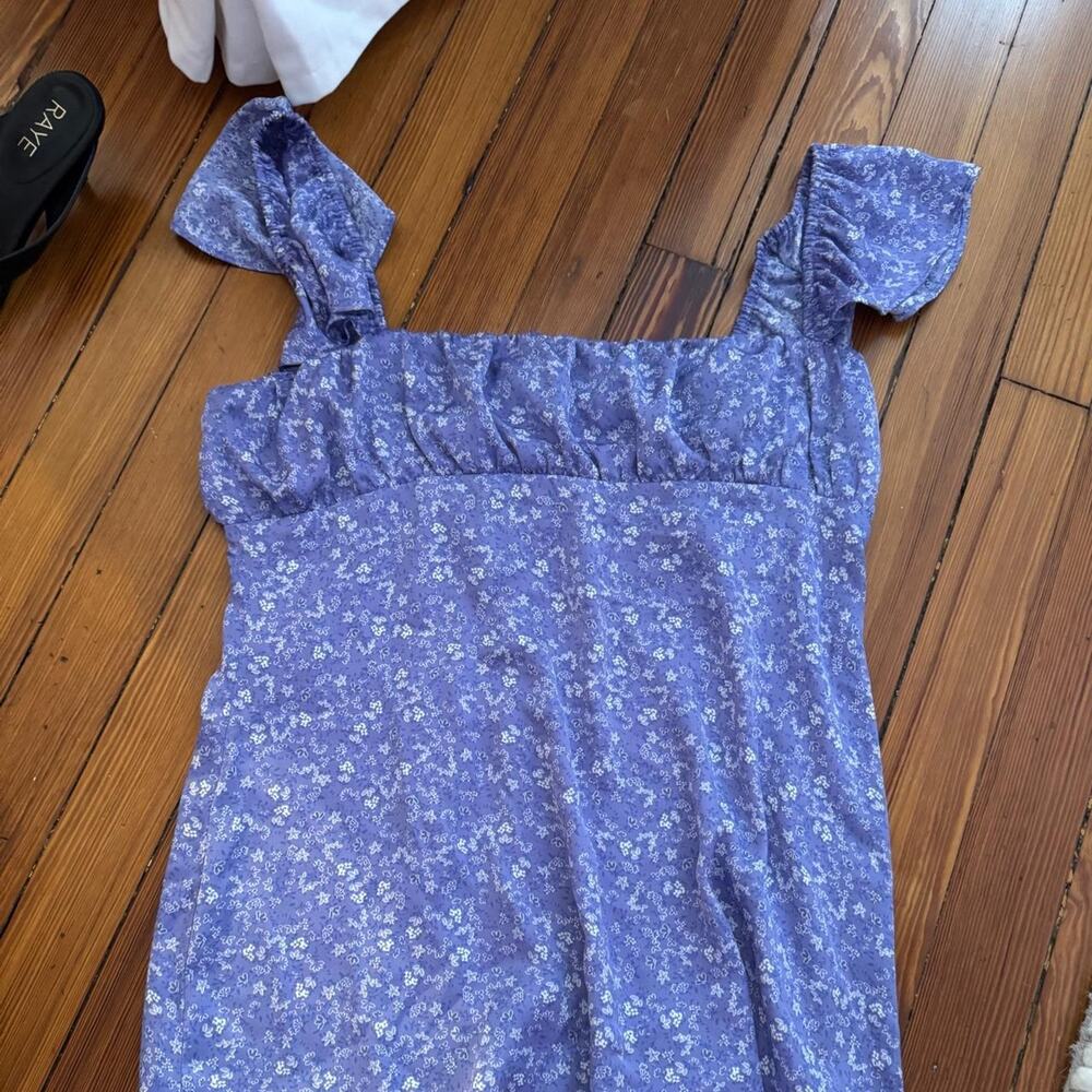 Blue floral zara dress floraldress